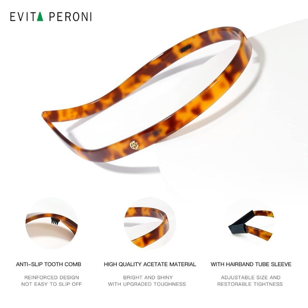 Non-Slip Headband Acetate Women's Hair Accessory Sport Makeup Gift - Picture 7 of 8
